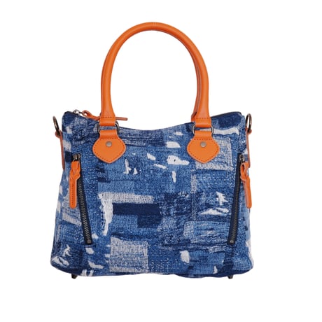 B240004　BORO denim ミニボストン