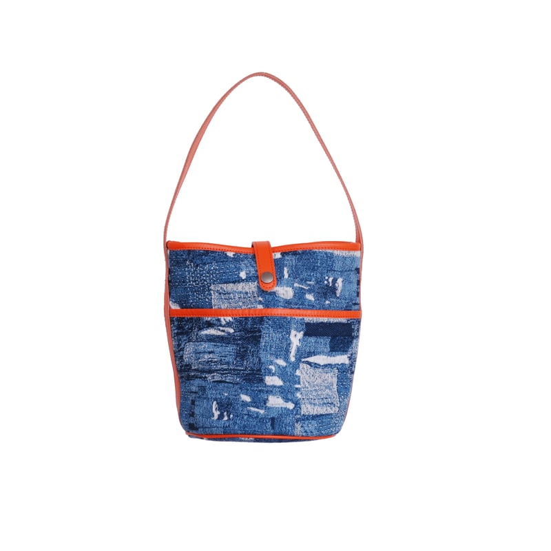 B240008 BORO denim バケットトート | WAZAVI-collection
