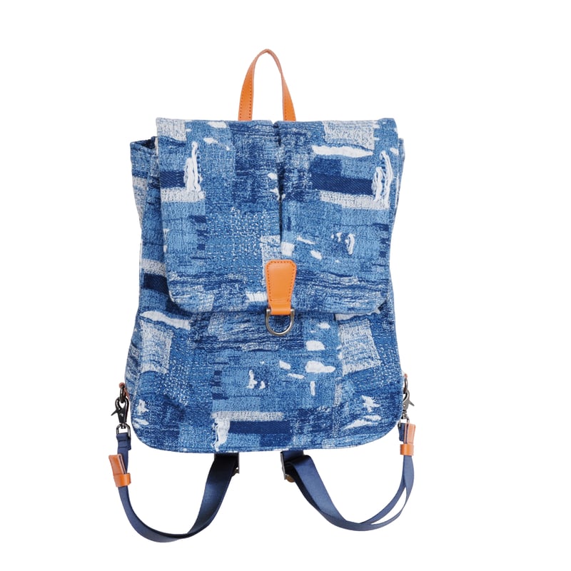 B240003 BORO denim リュック | WAZAVI-collection