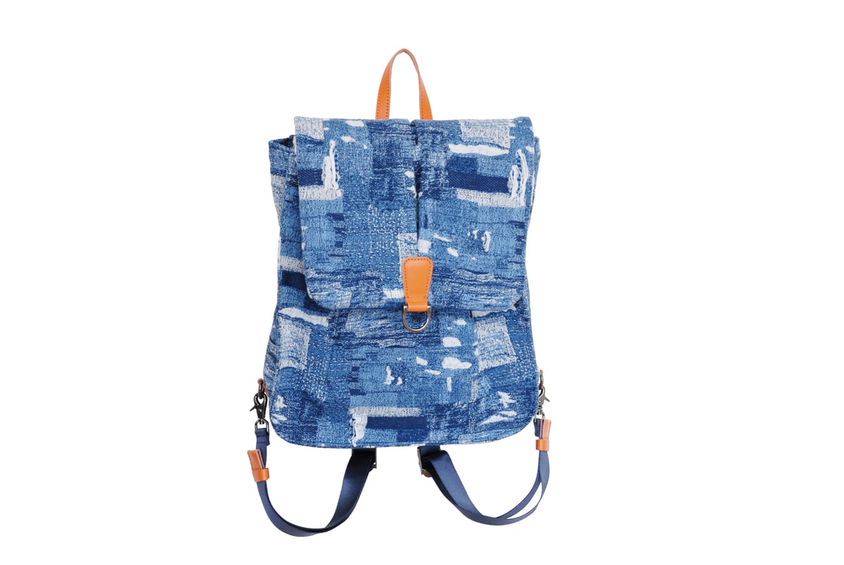 B240003 BORO denim リュック | WAZAVI-collection