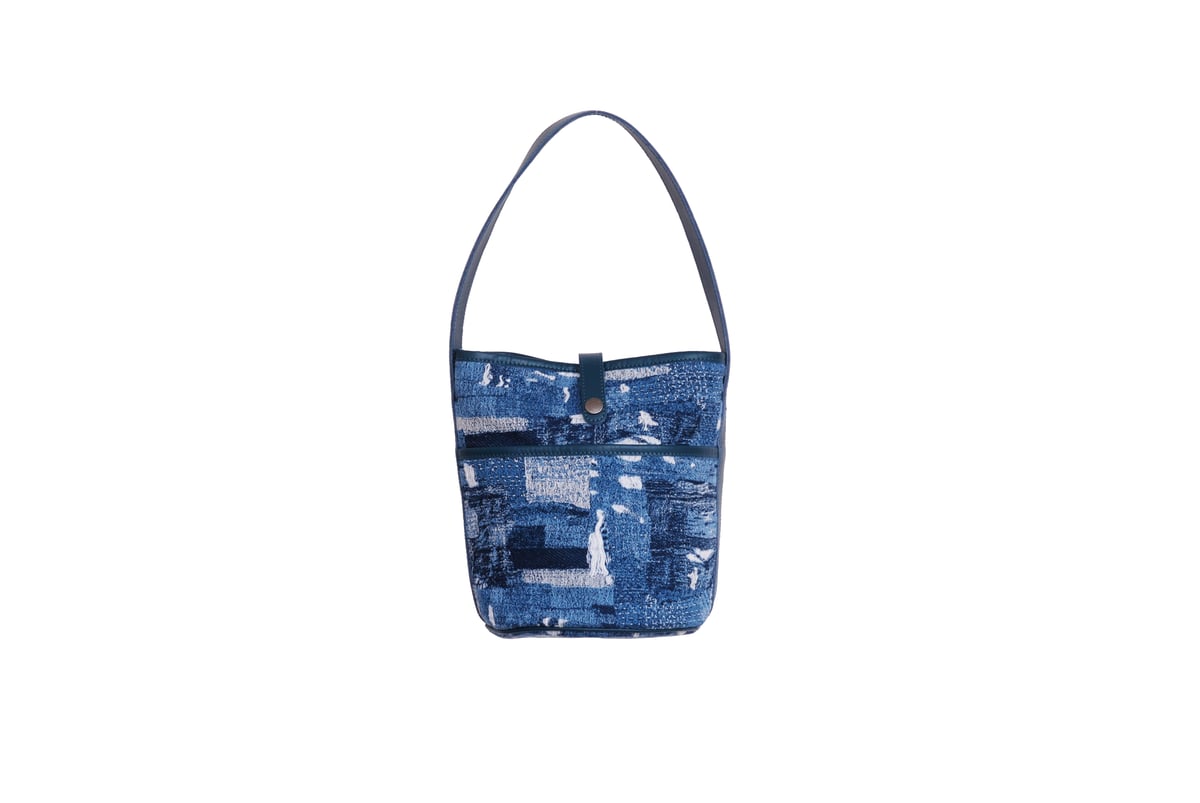 B240008 BORO denim バケットトート | WAZAVI-collection