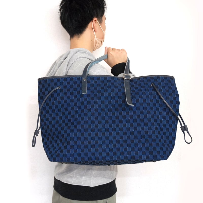 2302038-1 トートバッグ L(ダーク) | WAZABI-collection 2302038-1 トートバッグ L(ダーク) | WAZABI-collection