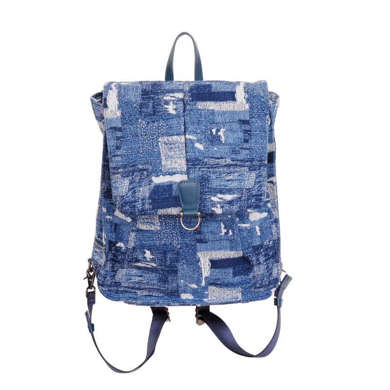 B240003 BORO denim リュック | WAZAVI-collection