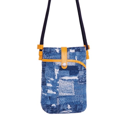 B240006　BORO denim サコッシュポーチ
