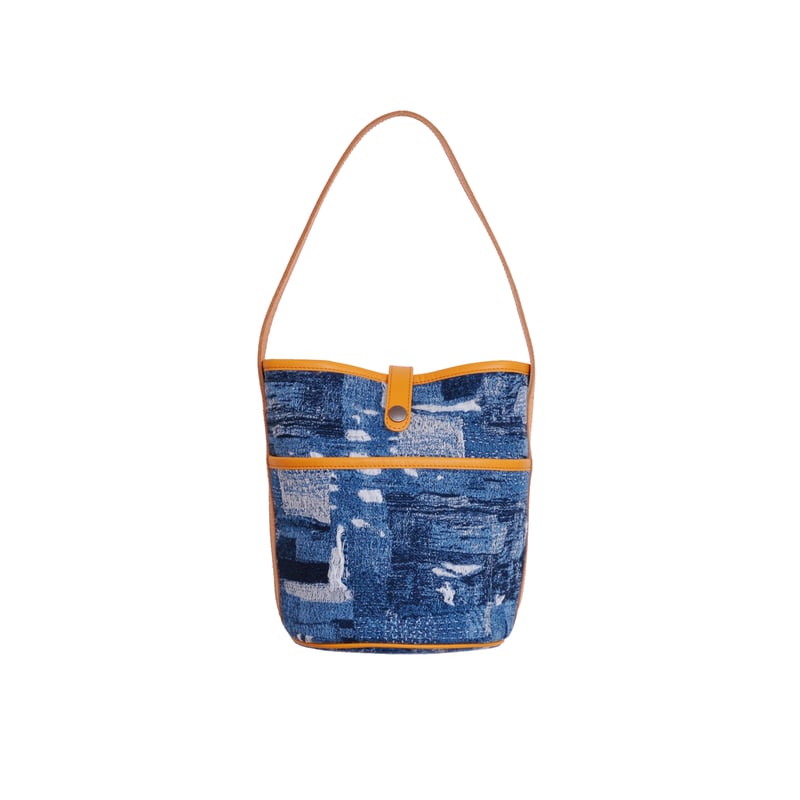 B240008 BORO denim バケットトート | WAZAVI-collection