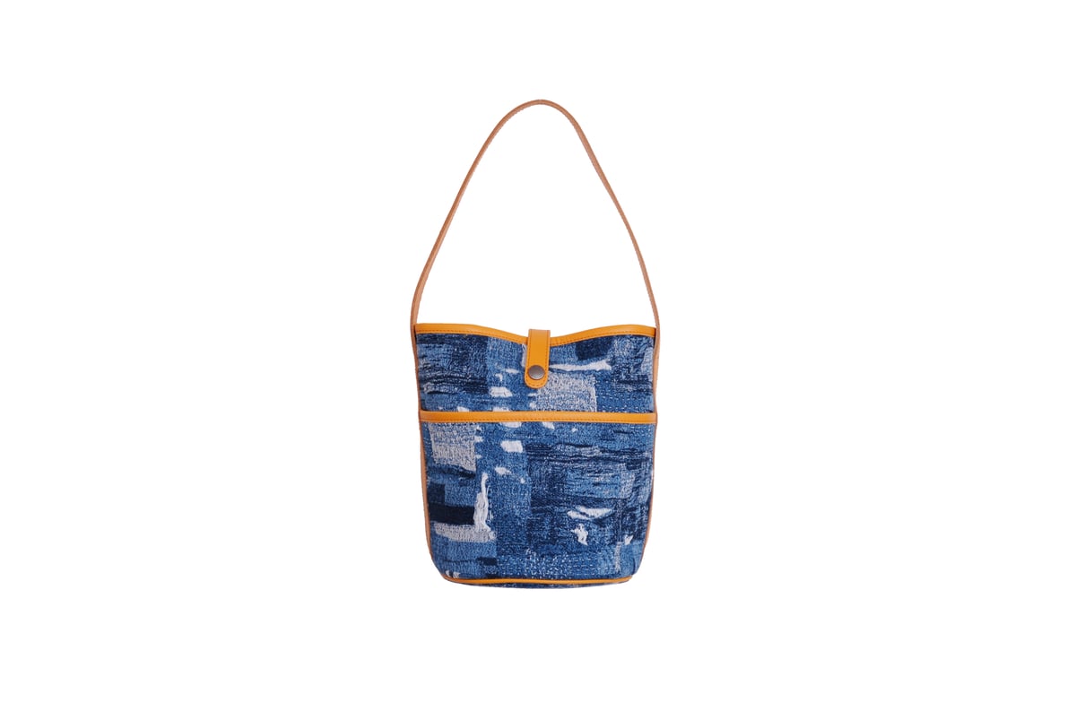 B240008 BORO denim バケットトート | WAZAVI-collection