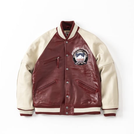 AVIREX × SUMMIT LEATHER VARSITY JACKET