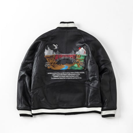 AVIREX × SUMMIT LEATHER VARSITY JACKET