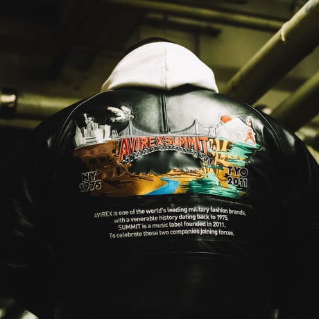 AVIREX × SUMMIT LEATHER VARSITY JACKET