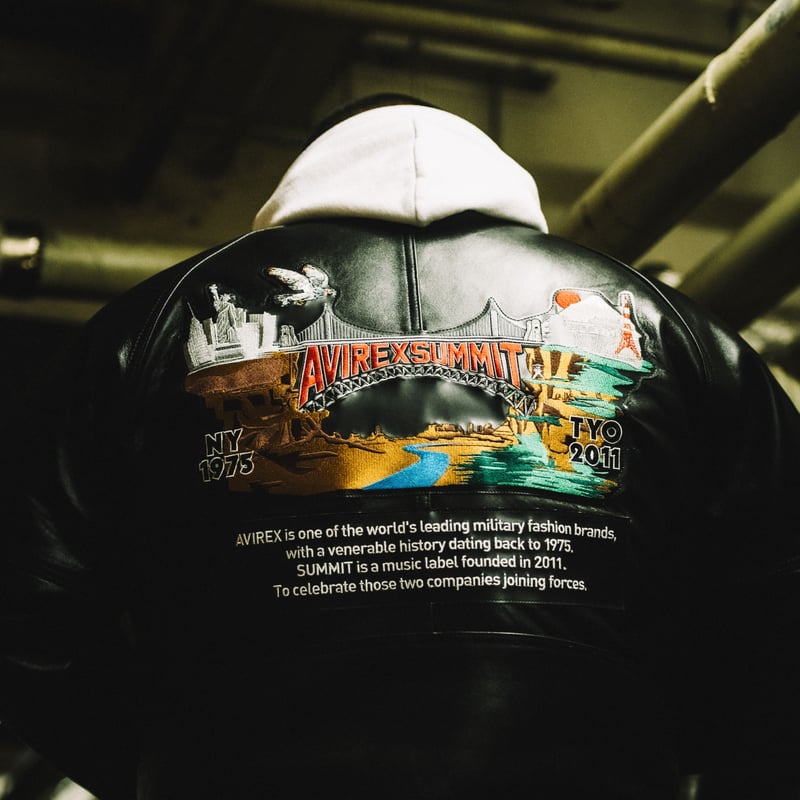 AVIREX × SUMMIT LEATHER VARSITY JACKET | SUMMIT
