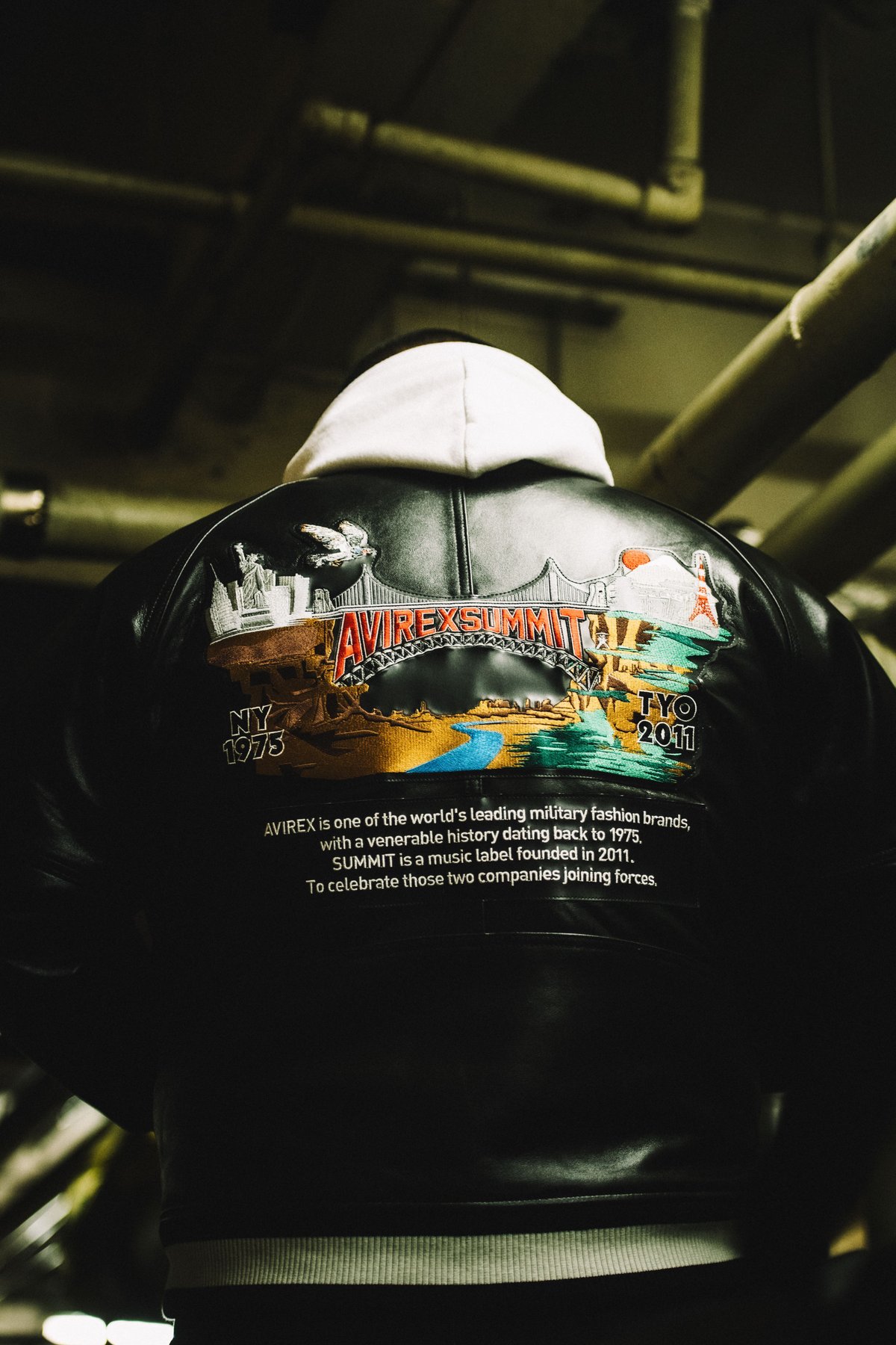 AVIREX × SUMMIT LEATHER VARSITY JACKET | SUMMIT