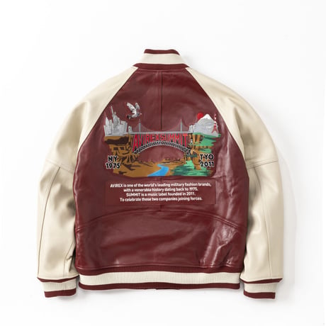 AVIREX × SUMMIT LEATHER VARSITY JACKET