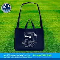 in-d "inside the box" tote bag (PC-Logo)