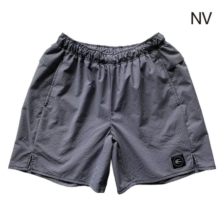 F&M ACTIVE SHORTS  07  Gingham　BK / NV
