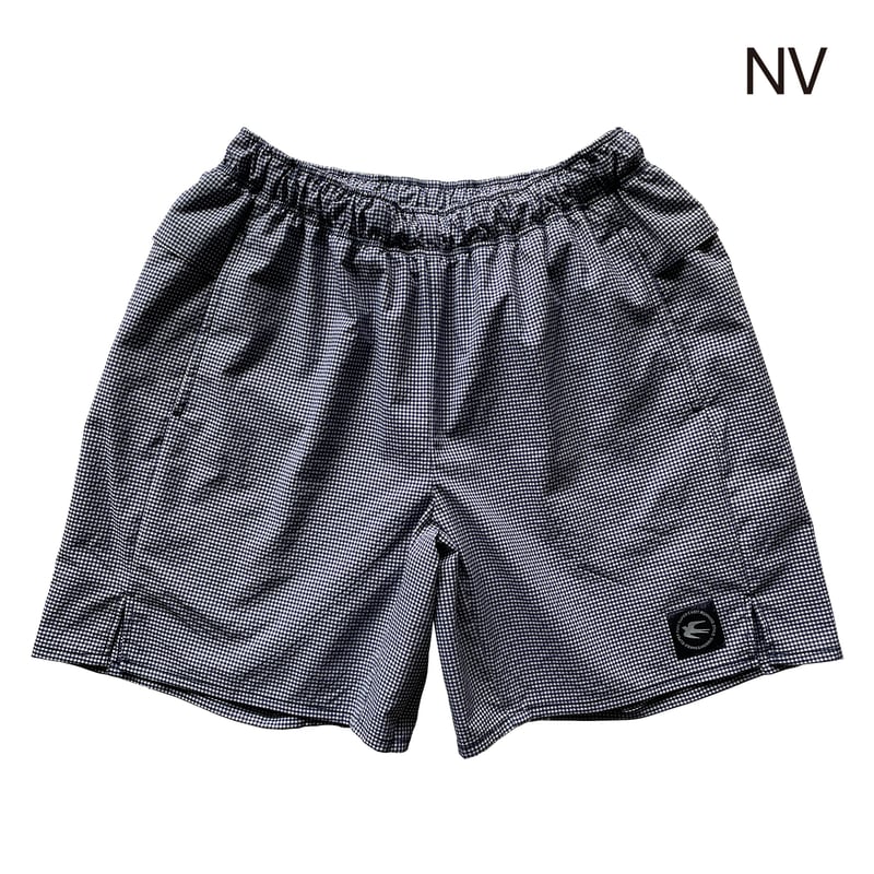 F&M ACTIVE SHORTS 07 Gingham BK / NV | FRANK&