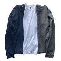 F&M TSUBAME BOX LONG Tee   NV / WH / DMG