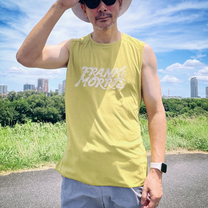 F&M LOGO SLEEVELESS MY / WH | FRANK&MORRIS