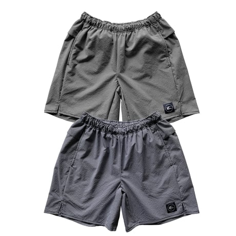 F&M ACTIVE SHORTS  07  Gingham　BK / NV