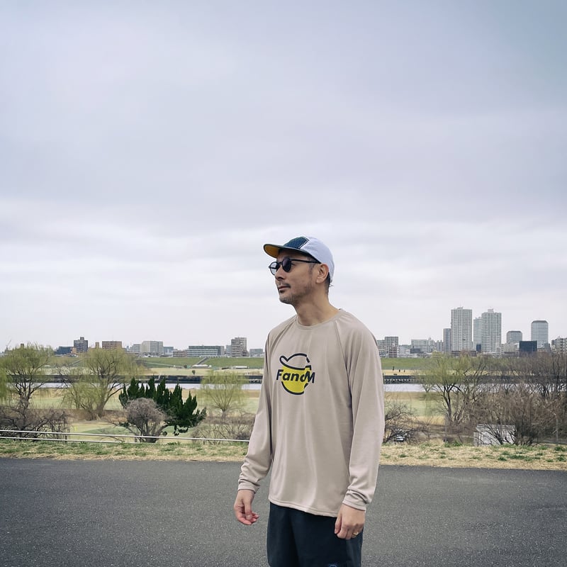 F&M Graphic LONG Tee BG / WH | FRANK&MORRIS
