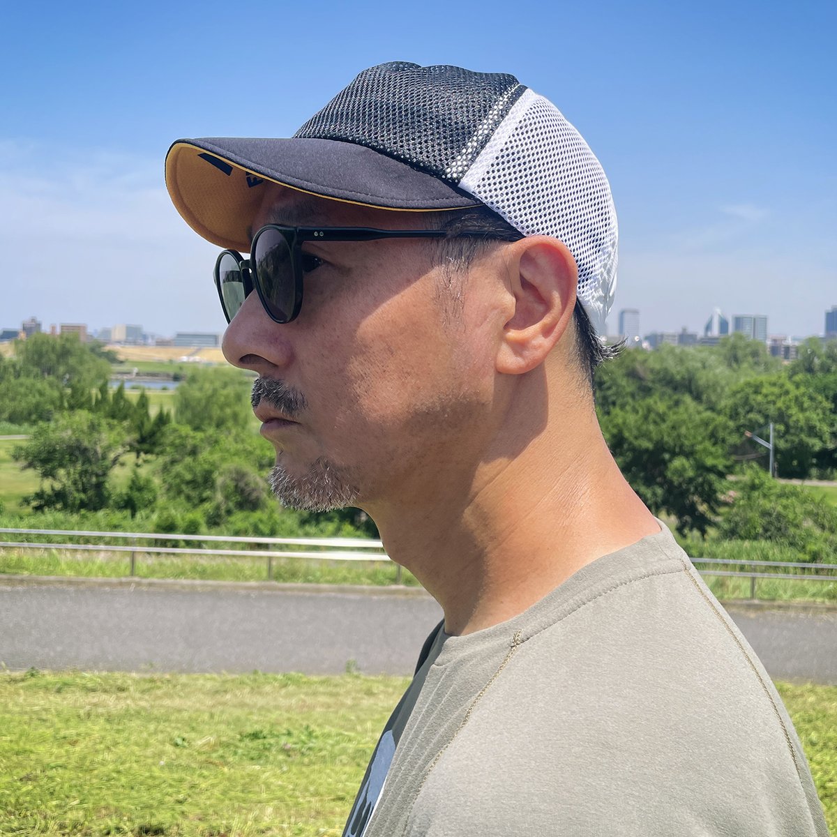 F&M NO FACE CAP 02 NV×WH / BK×WH | FRANK&MORRIS