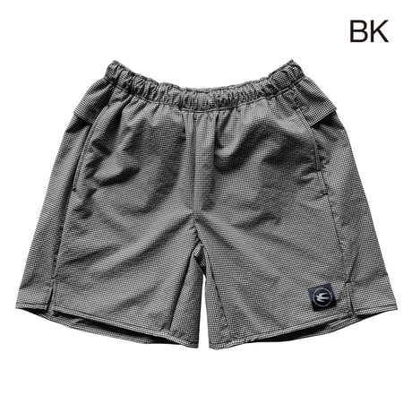 F&M ACTIVE SHORTS  07  Gingham　BK / NV