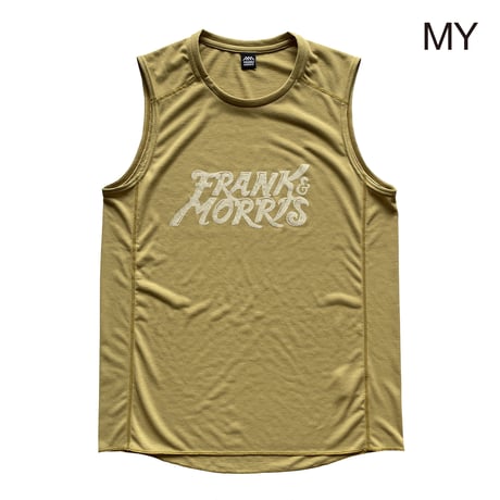 F&M LOGO SLEEVELESS　MY / WH