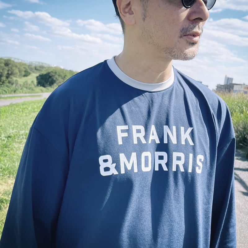 F&M Graphic BOX LONG Tee NV / BK | FRANK&MORRIS