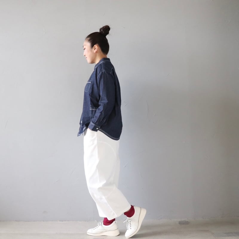 Y's ワイズ 2018AW ワイドパンツ 白 ホワイト AN8325EW01039_fw_thumbM.jpg