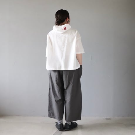快晴堂のサイドポケットパンツ〈チャコール〉