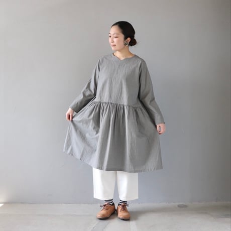 さらっと着られるギャザーチュニック【Cotton House Aya×ZIPANG】