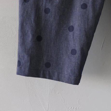 さらっと穿ける、ドットのデニムパンツ【Cotton House Aya×ZIPANG】