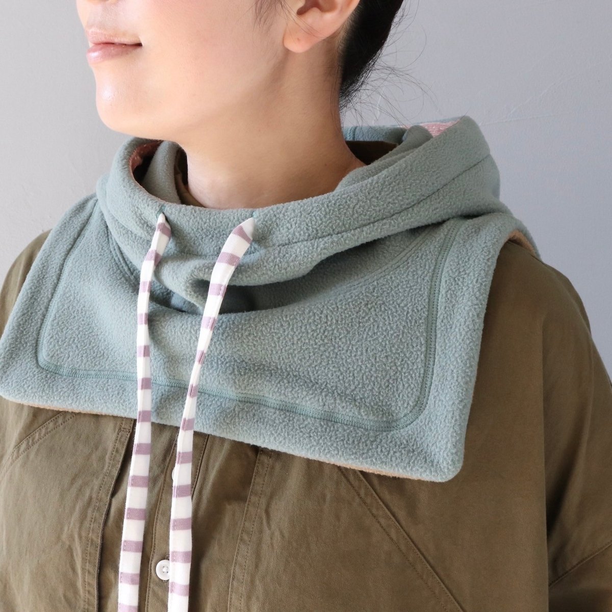 マイクロフリースのあたたかい付けフード【快晴堂】 | ZIPANG