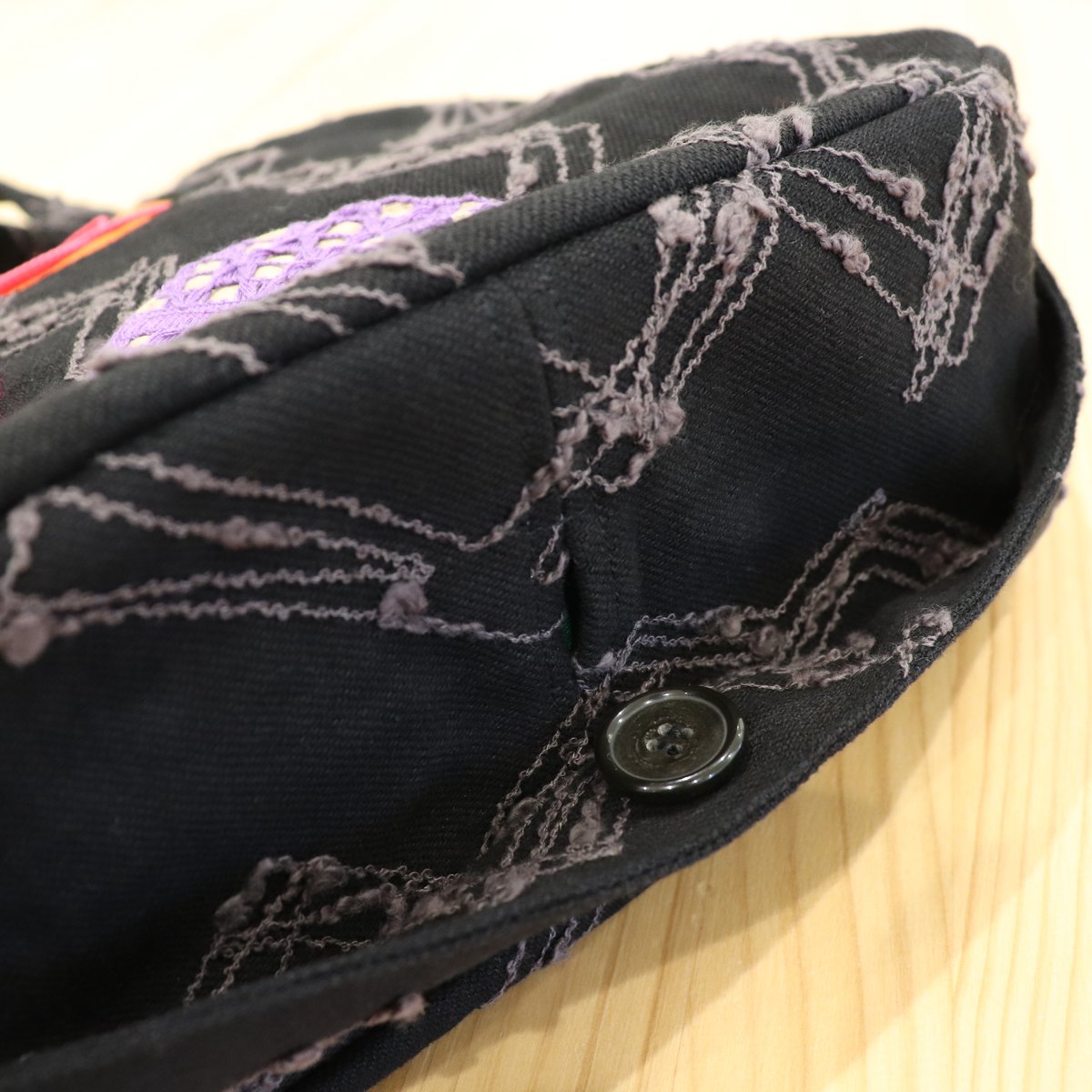 Colorful dots zomia 2way bag〈くろ〉【TOMOO DESIGNS】