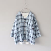 快晴堂のふわりカーディガン〈みずいろ〉