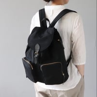 CLEDRANのナイロンリュック〈ブラック〉
