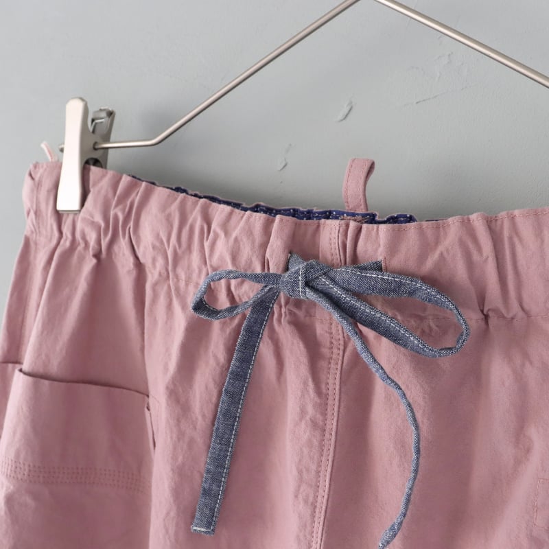 斜めポケットステッチたくさんスカート〈苺ミルク〉 【快晴堂