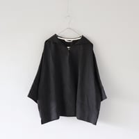 セーラーカラーのリネンプルオーバー〈くろ〉【Le-Fluy×ZIPANG】