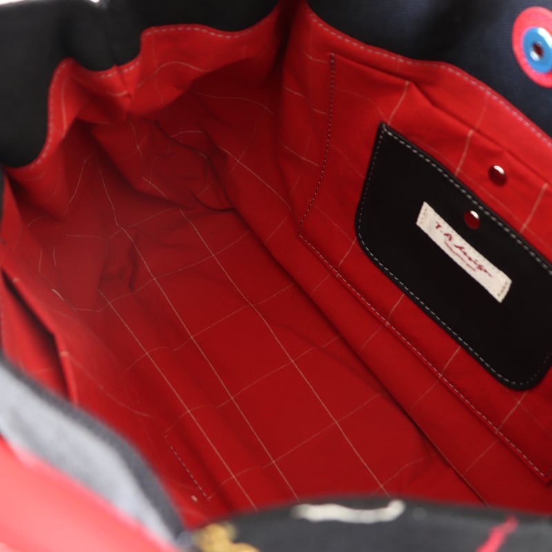 たっぷり入る！ドットのまるまるバッグ〈黒〉【T.A design】 | ZIPANG