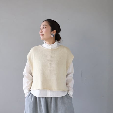 リボンニットベスト【Véritécoeur】