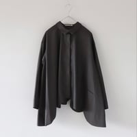 すそがもくもくブラウス〈黒〉【Le-Fluy×ZIPANG】