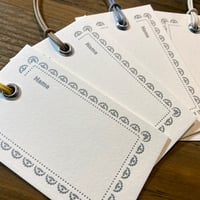 KPM094ラゲージタグ花形活字A（4枚入り）