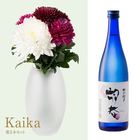 菊と酒 HanaVi -KAIKA-	シックレッド系×三芳菊【特別純米】