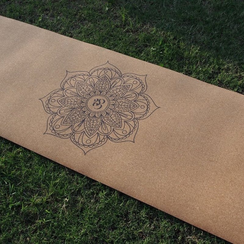天然素材コルク yoga マット ＜マンダラ柄＞ | 島原 百草の郷