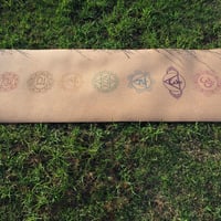 天然素材コルク  yoga マット　＜チャクラ柄＞