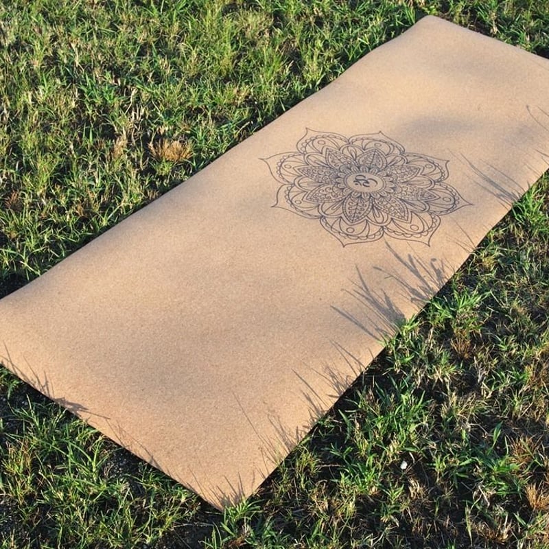 天然素材コルク yoga マット ＜マンダラ柄＞ | 島原 百草の郷