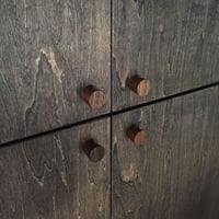 木のつまみ・ミニサイズ（丸） ウォールナット