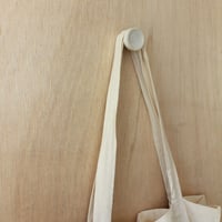 陶器のつまみ・引掛けフック用金物（ホワイト）