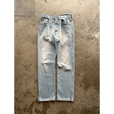 00s "Levi's" 501 hand painted denim pants