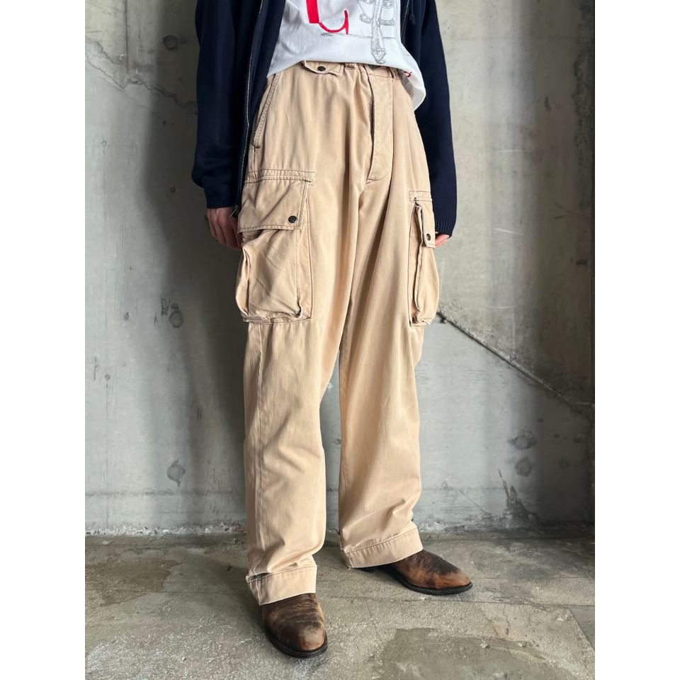 90s～00s Ralph Lauren 厚手チノ ワイドスカートパンツ 9 90年代 Polo by Ralph Lauren ポロバイラルフローレン チノパンツ