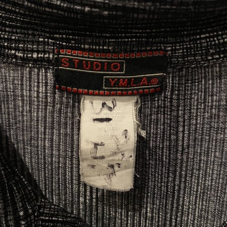 90s "Y.M.L.A" pleats shirt